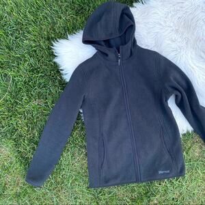 Marmot black full zip hooded jacket medium
